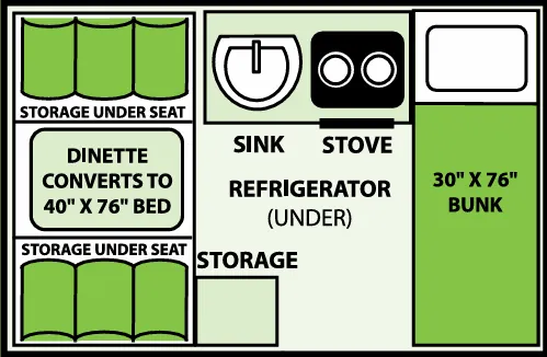 Aliner Titanium 10 floor plan