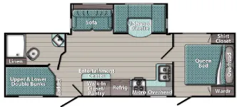 Gulf Stream Conquest Supreme 276BHS floor plan