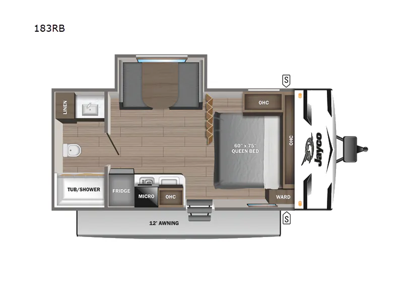 2024 Jayco Jay Flight SLX 183RB — Floor plan