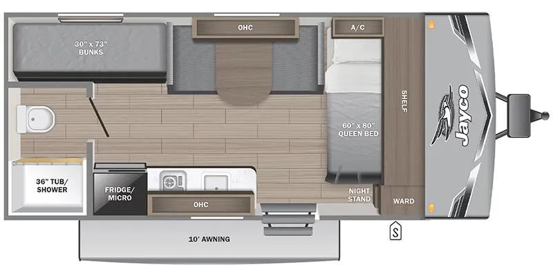2026 Jayco Jay Flight SLX 170BH Sport Edition - Floor plan