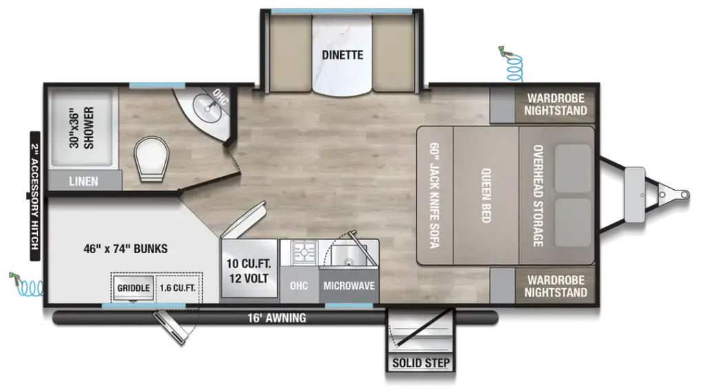 2026 Alliance RV Delta Solo BH181 floor plan
