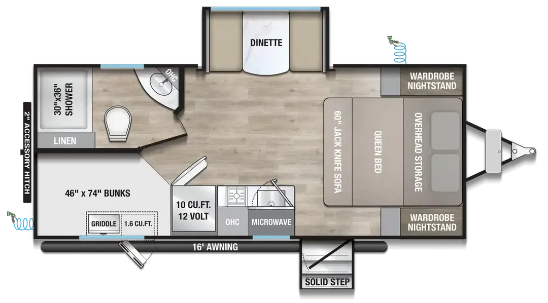 Alliance RV Delta Solo BH181 floor plan