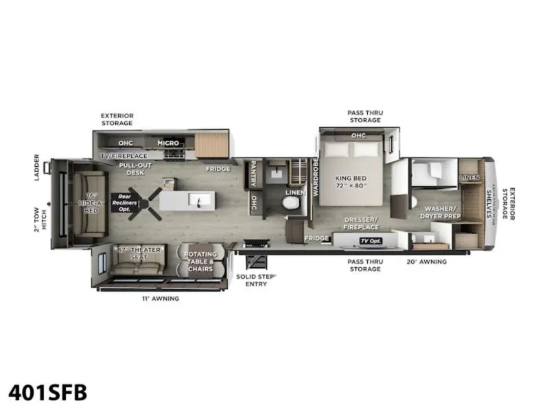 2026 Forest River Rockwood Signature 401SFB - Photo 3