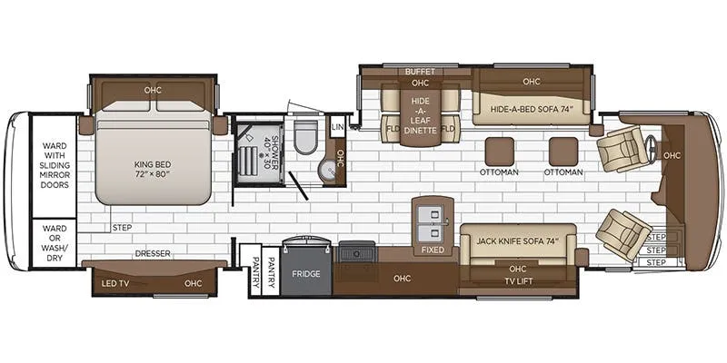 Newmar Dutch Star 3717 floor plan