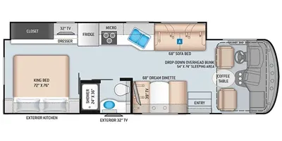 2023 Thor Motor Coach Windsport 29M - Floor plan