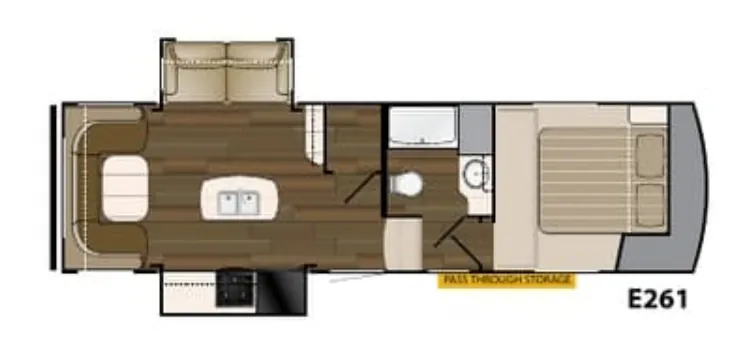 Heartland ElkRidge Xtreme Light E261 floor plan