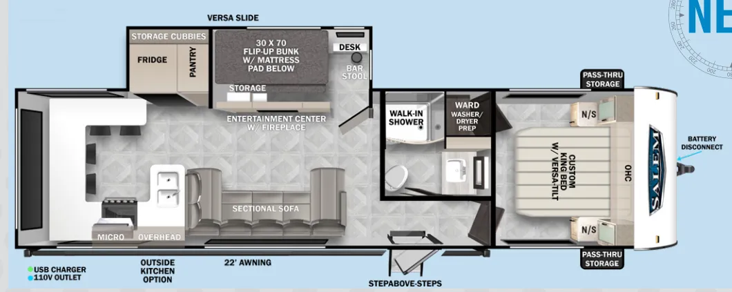 2024 Forest River Salem 29VIEW - Floor plan