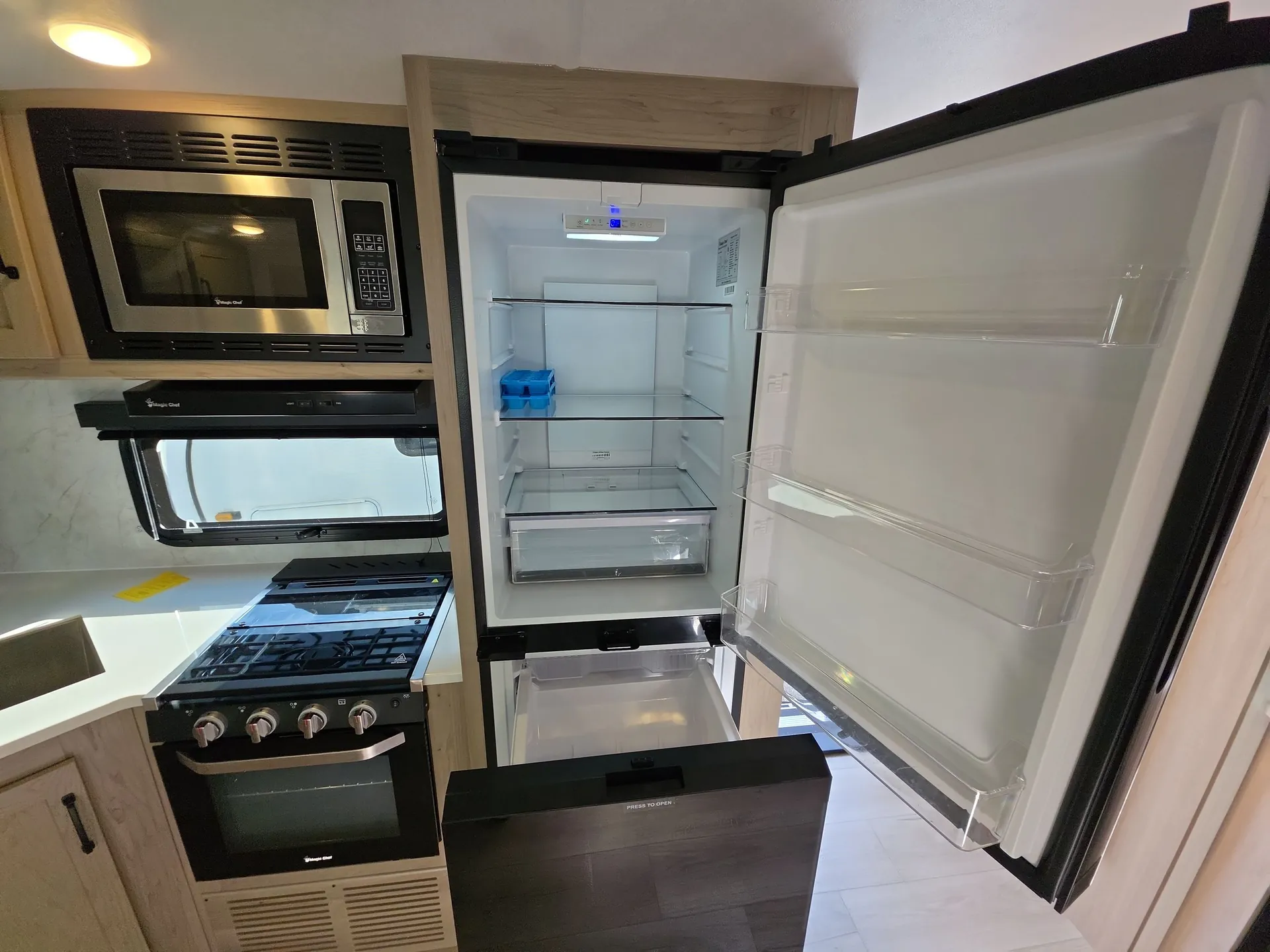 2025 Forest River Rockwood Ultra Lite 2608BS — fridge open