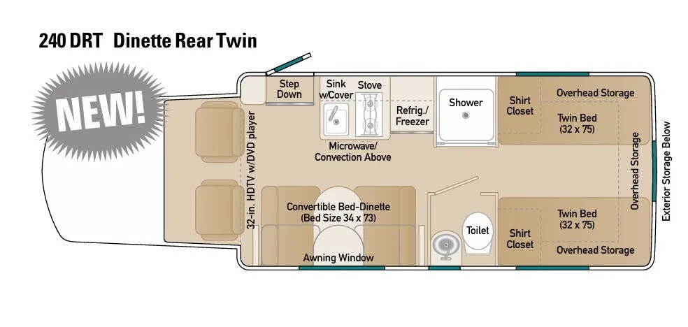 Coach House Platinum II 240 DRT floor plan