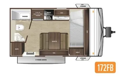 Highland Ridge Open Range Conventional 172FB floor plan
