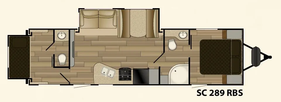 Cruiser RV Shadow Cruiser 289RBS floor plan