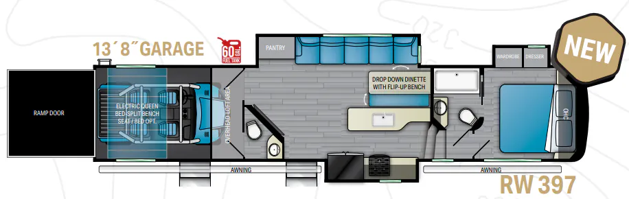 Heartland Road Warrior 397 floor plan