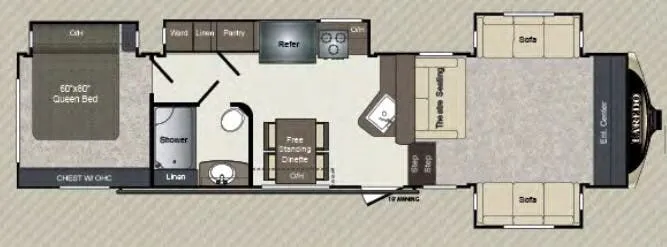 Keystone Laredo 340FL floor plan