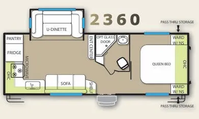 Forest River EVO 2360 floor plan