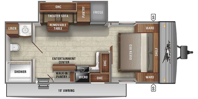 2021 Jayco Jay Flight SLX 237RBSW - Floor plan