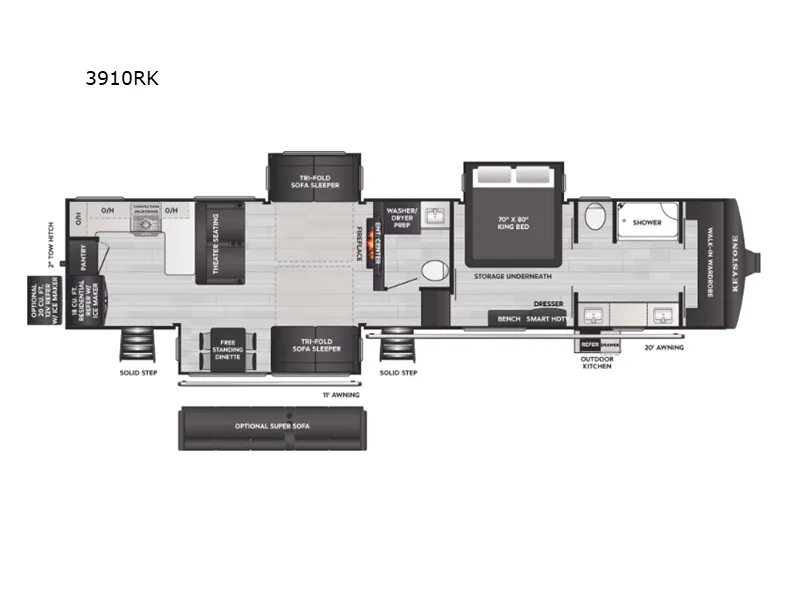 2026 Keystone Alpine 3910RK floor plan