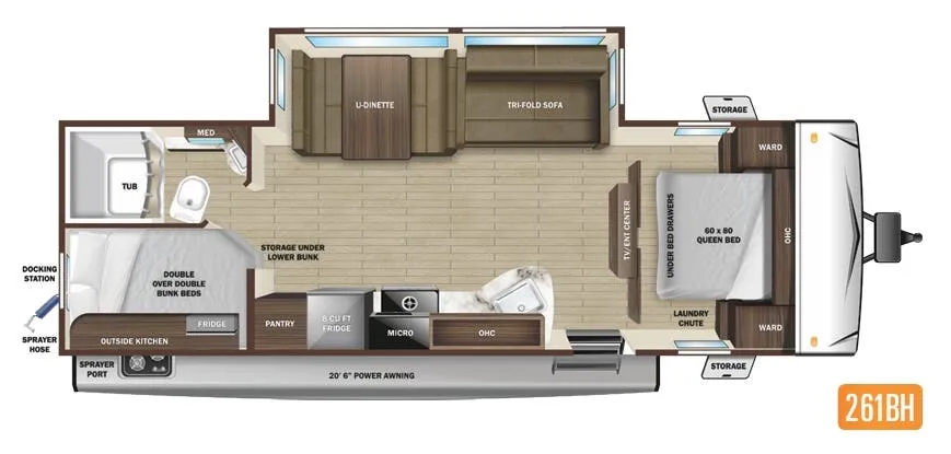 Highland Ridge Mesa Ridge S-Lite 261BH floor plan