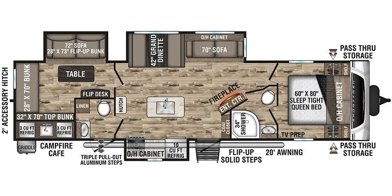 2022 Venture RV SportTrek ST333VIK floor plan