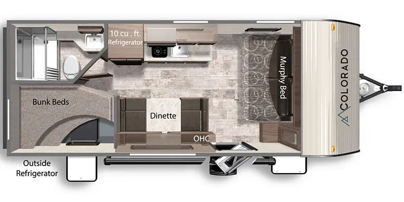 Dutchmen Colorado 19BHC floor plan
