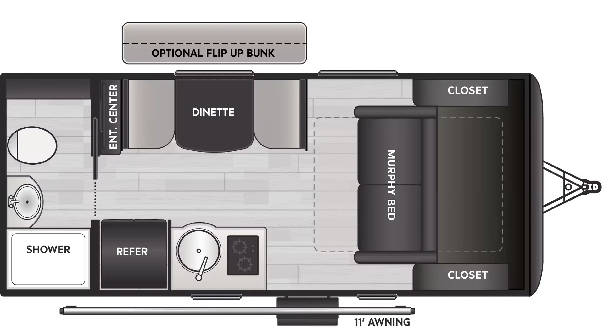 Keystone Reign 15RB floor plan