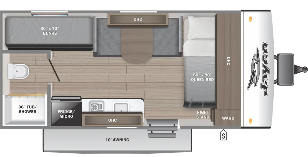 2026 Jayco Jay Feather Air SL 17BHSL floor plan