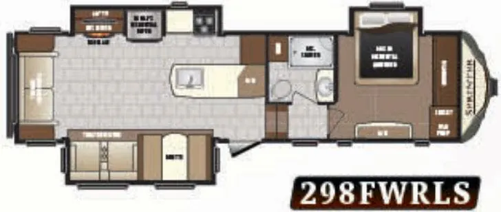 Keystone Sprinter 298FWRLS floor plan