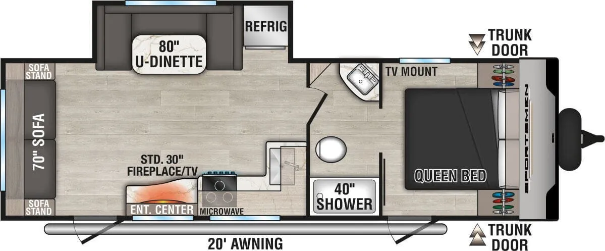 K-Z Sportsmen SE 251RSSE floor plan