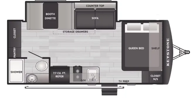 2026 Keystone Springdale 1860SS - Floor plan