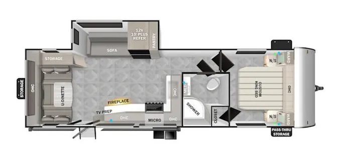Forest River EVO 2560RD floor plan