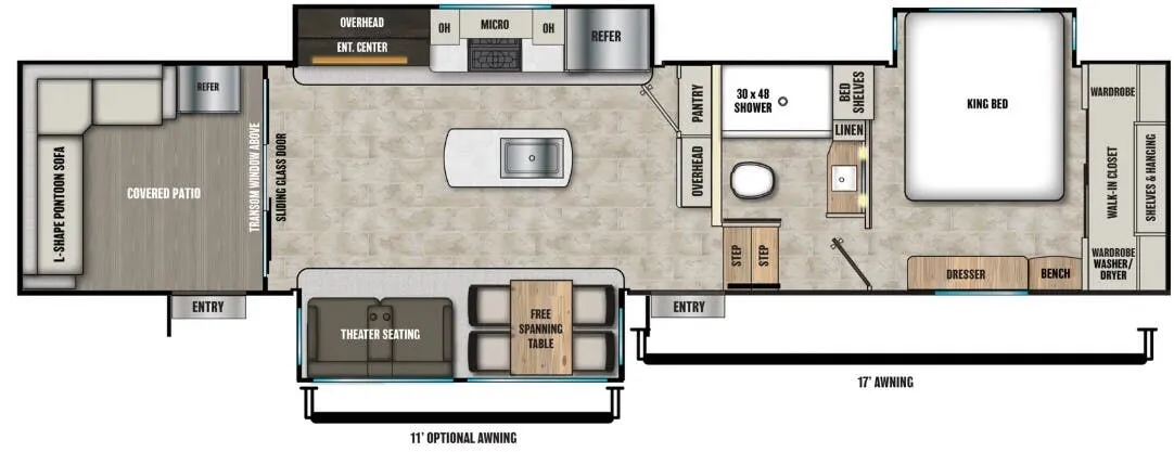 Coachmen Brookstone 318RLL floor plan