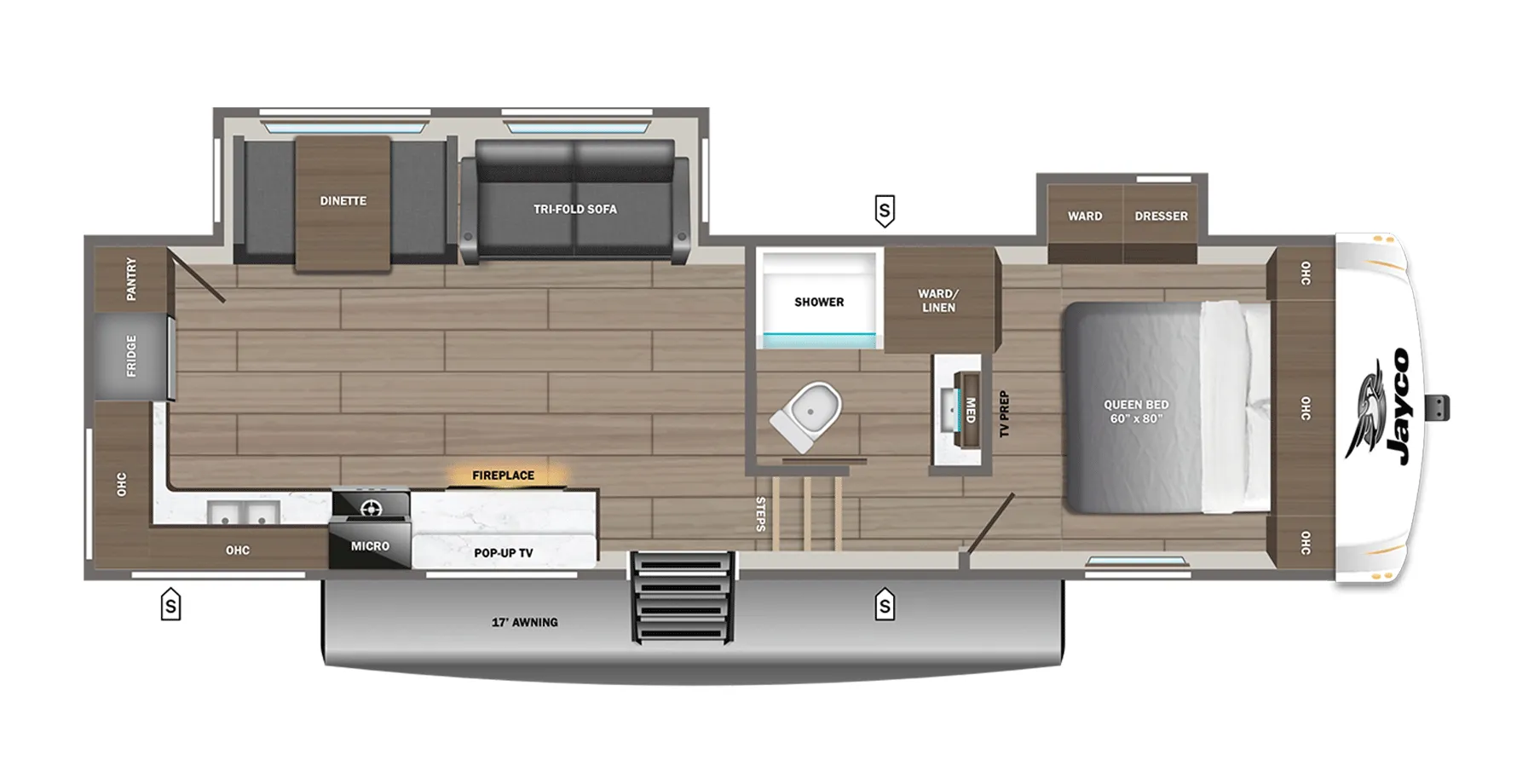 2027 Jayco Eagle SLE 28RKS - Floor plan