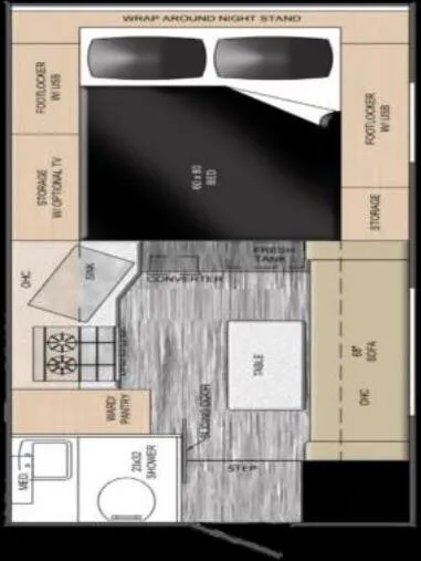 2025 Travel Lite Up Country 900U floor plan