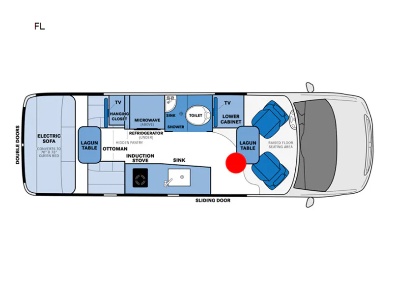 2022 Pleasure-Way Plateau FL - Floor plan