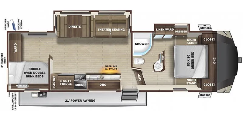 Highland Ridge Mesa Ridge Limited MF292BH floor plan