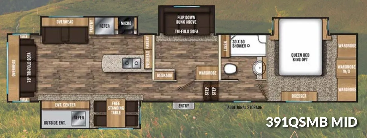 Coachmen Chaparral 391QSMB floor plan