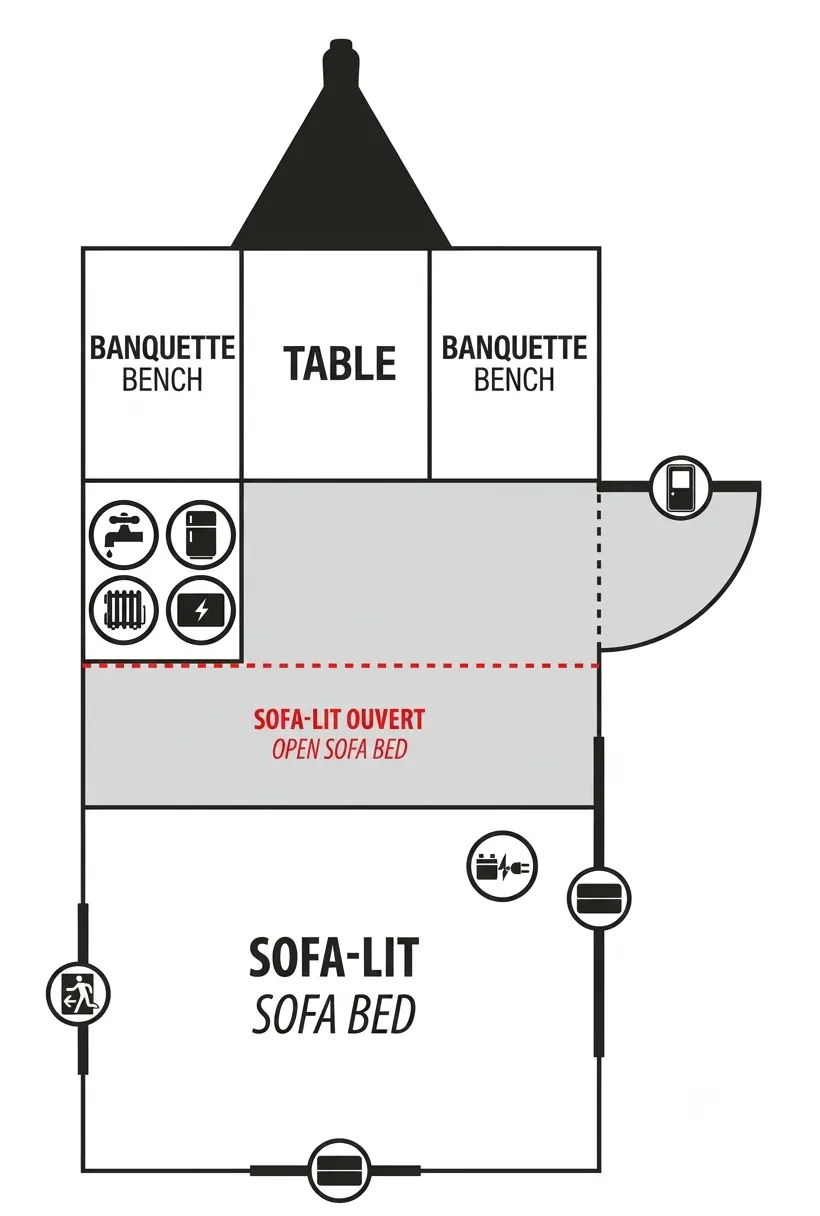 ProLite 12V Base floor plan