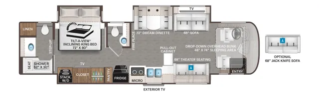 Thor Motor Coach Riviera 38RB floor plan
