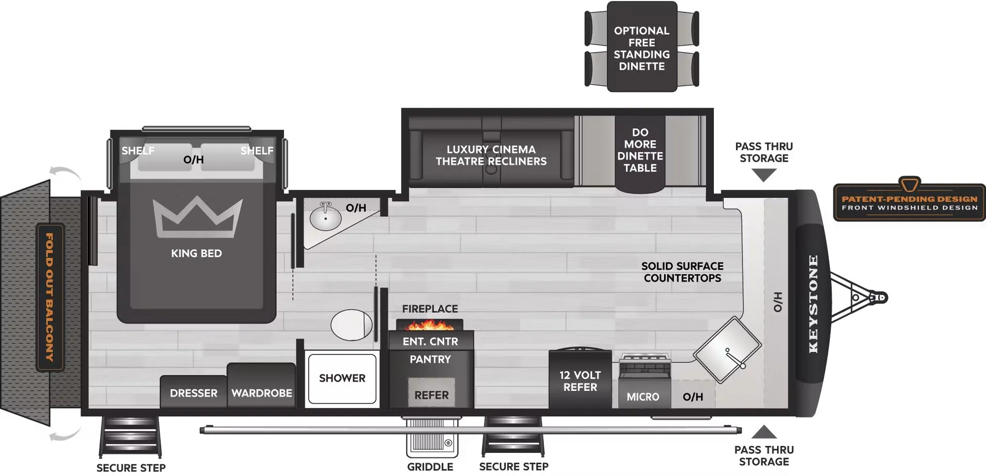 Keystone Passport 2710KB floor plan