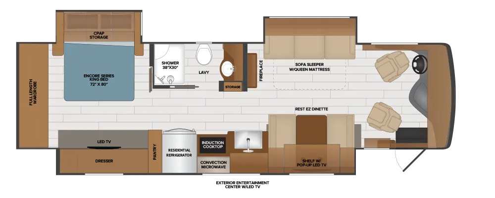 Fleetwood Frontier 34GT floor plan