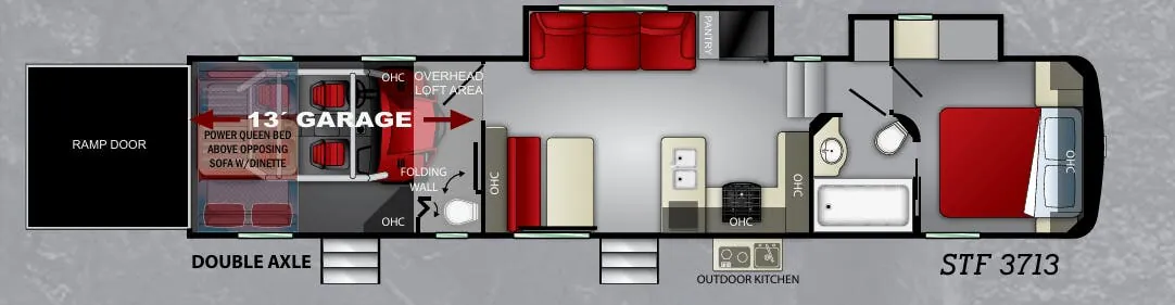 Cruiser RV Stryker STF 3713 floor plan