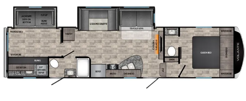 CrossRoads Volante 310BH floor plan