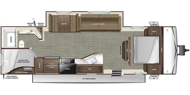 Starcraft Autumn Ridge 26BHSW floor plan
