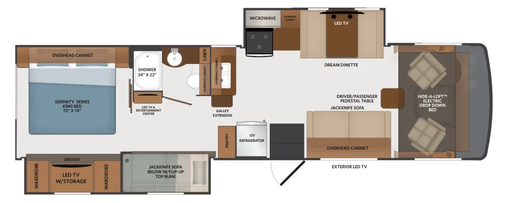 Fleetwood Flair 33B6 floor plan