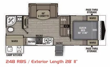 Coachmen Freedom Express Ultra Lite 248RBS floor plan