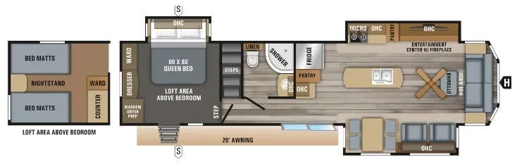 Jayco Jay Flight Bungalow 40LOFT floor plan