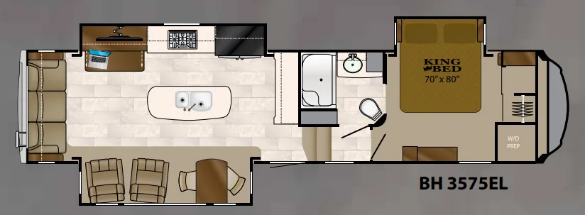 Heartland Bighorn 3575EL floor plan