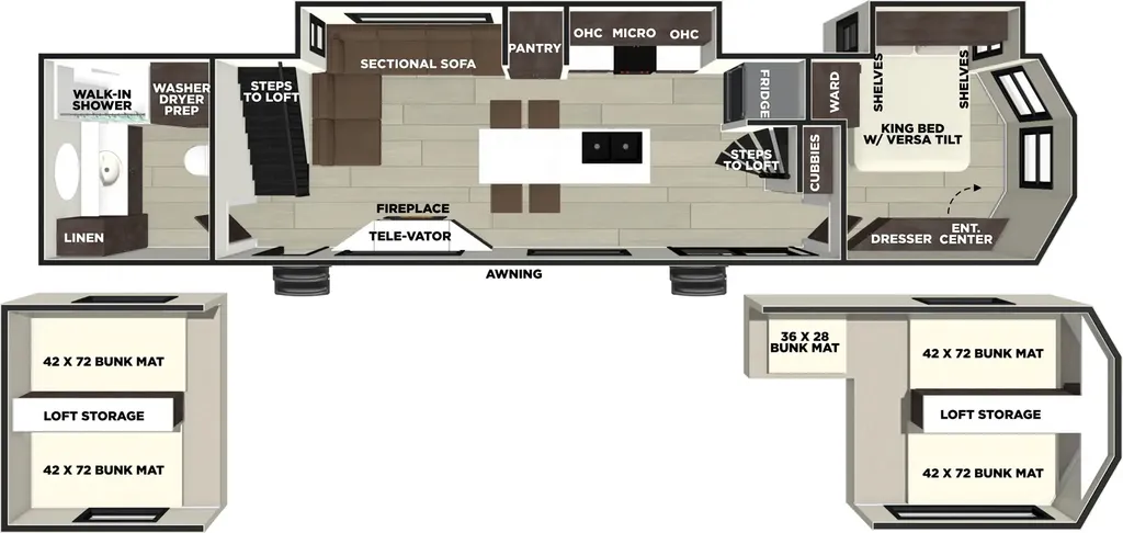 2026 Forest River Salem Villa 42ICE floor plan