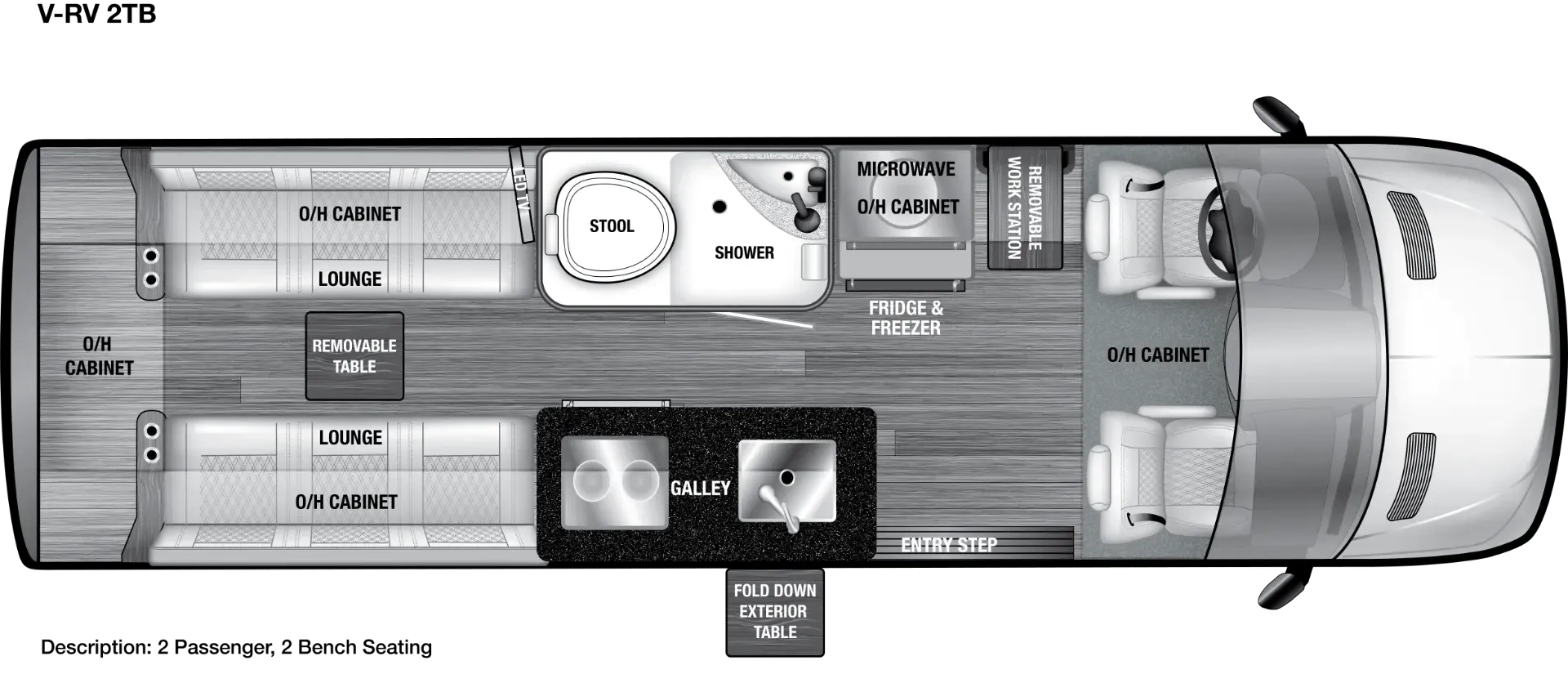 OGV Luxury Coach V-RV 2TB floor plan