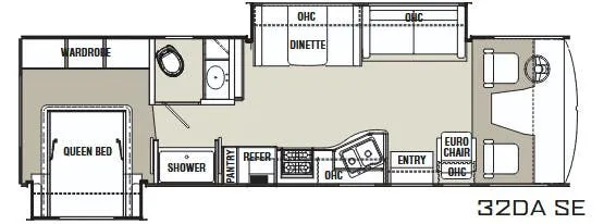 Coachmen Mirada Silver Edition 32DA floor plan