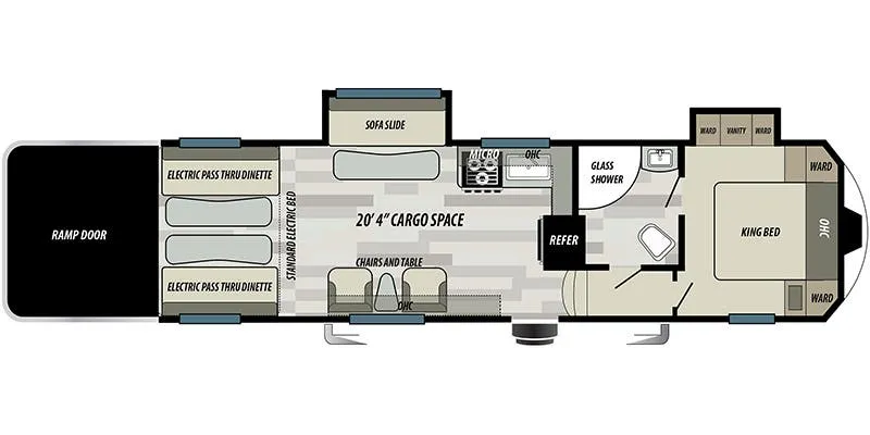 Forest River Sandstorm 336GSLR floor plan